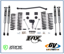 Kit de suspensión Zone Off Road + 4 in para Jeep Wrangler JK 2007-2018, J14N 2 Puertas