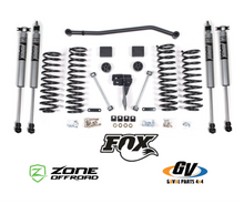 Kit de suspensión Zone Off Road + 4 in para Jeep Wrangler JK 2007-2018, J14N 2 Puertas