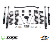 Kit de suspensión Zone Off Road + 4 in para Jeep Wrangler JK 2007-2018, J14N 2 Puertas