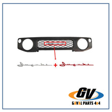 Parrilla con logo pequeño en cursiva para Suzuki Jimny