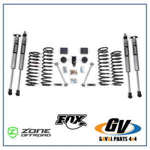 Kit de suspension Zone Off Road +3 in para Jeep Wrangler JK 2007-2018, J13N, J13F - J36N, J36F4 Puertas