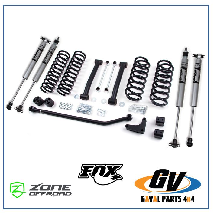 Kit de Suspension Zone Offroad +4in para Jeep Grand Cherokee WJ 99-04 J17N