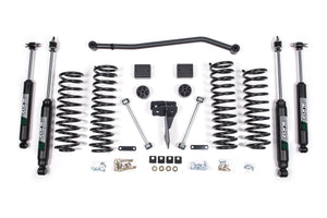 Kit de suspensión Zone Off Road + 4 in para Jeep Wrangler JK 2007-2018, J14N 2 Puertas